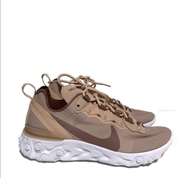 Nike Shoes - Women’s Nike React Element 55 Beige Running Shoe